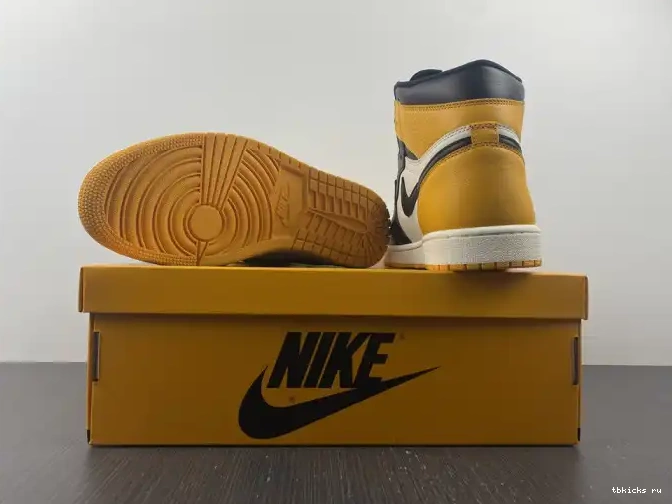 Reps TB Toe 555088-711 Air Jordan High OG 1 Yellow 0602